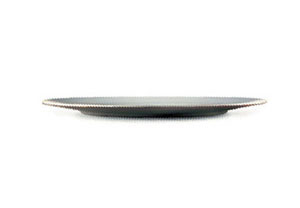 Mebel 21 x 17cm Entity 12B Black Dessert Plate MBEN12BBK