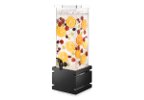 Rosseto 2 Galon Square Beverage Dispenser with Black Gloss Bamboo Base