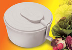 Acea Rotary Salad Spinner, 26cm, White