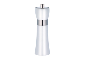 Zassenhaus Mills Hamburg White Wood Pepper Mill, 18cm ZA021462